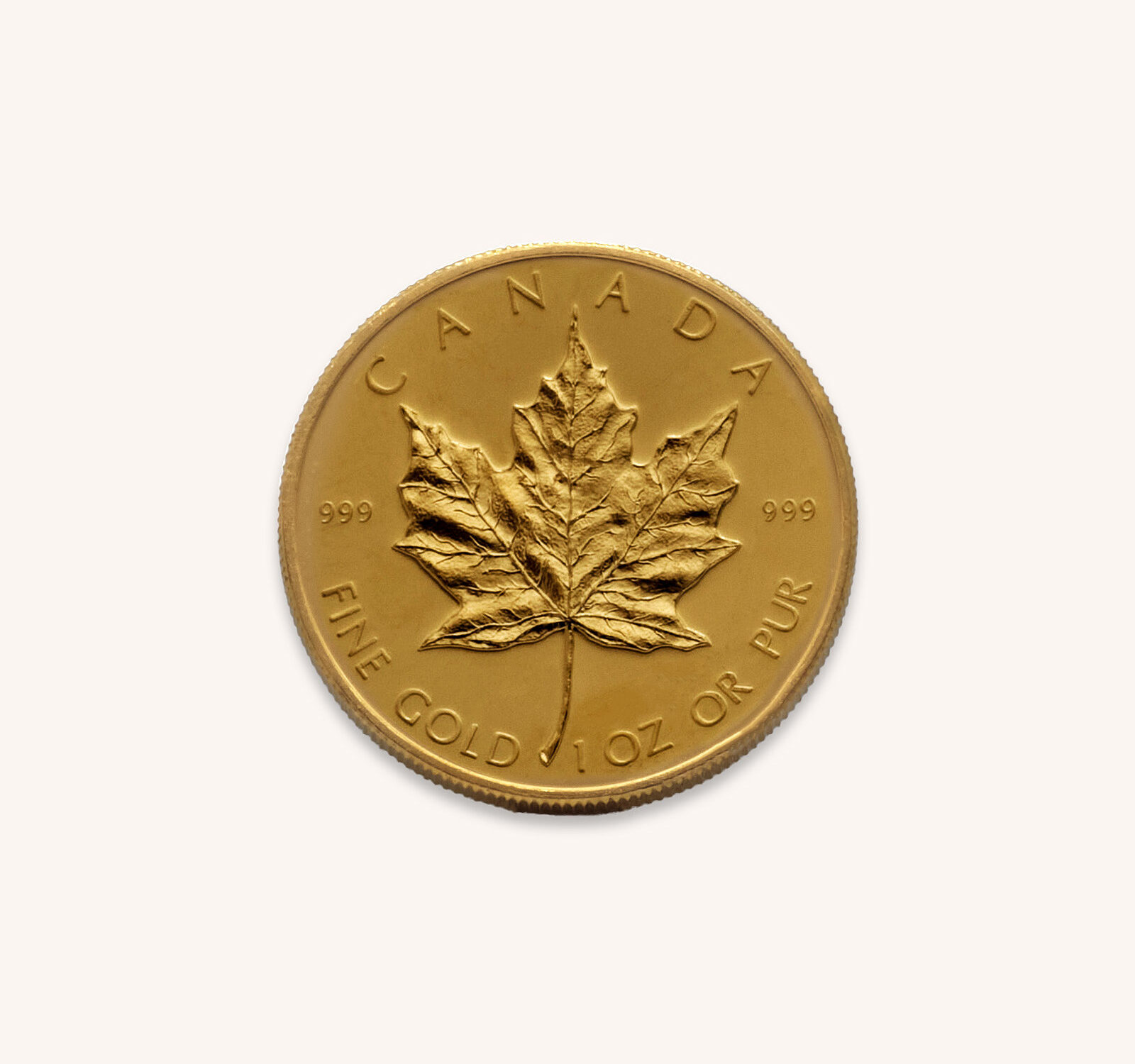 Moneda 50 Dólares Maple 1oz. Oro