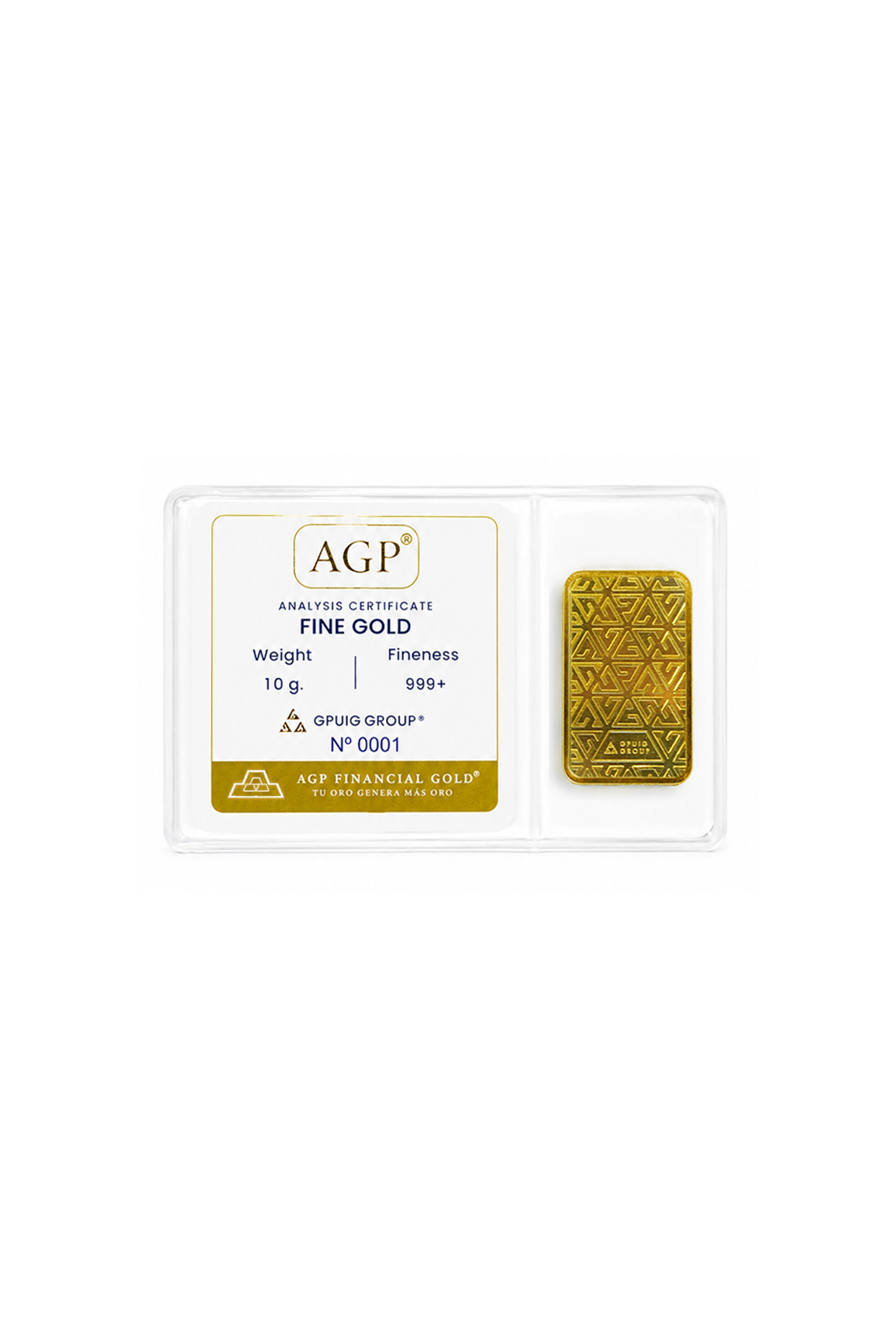 Lingote AGP 10g - dorso