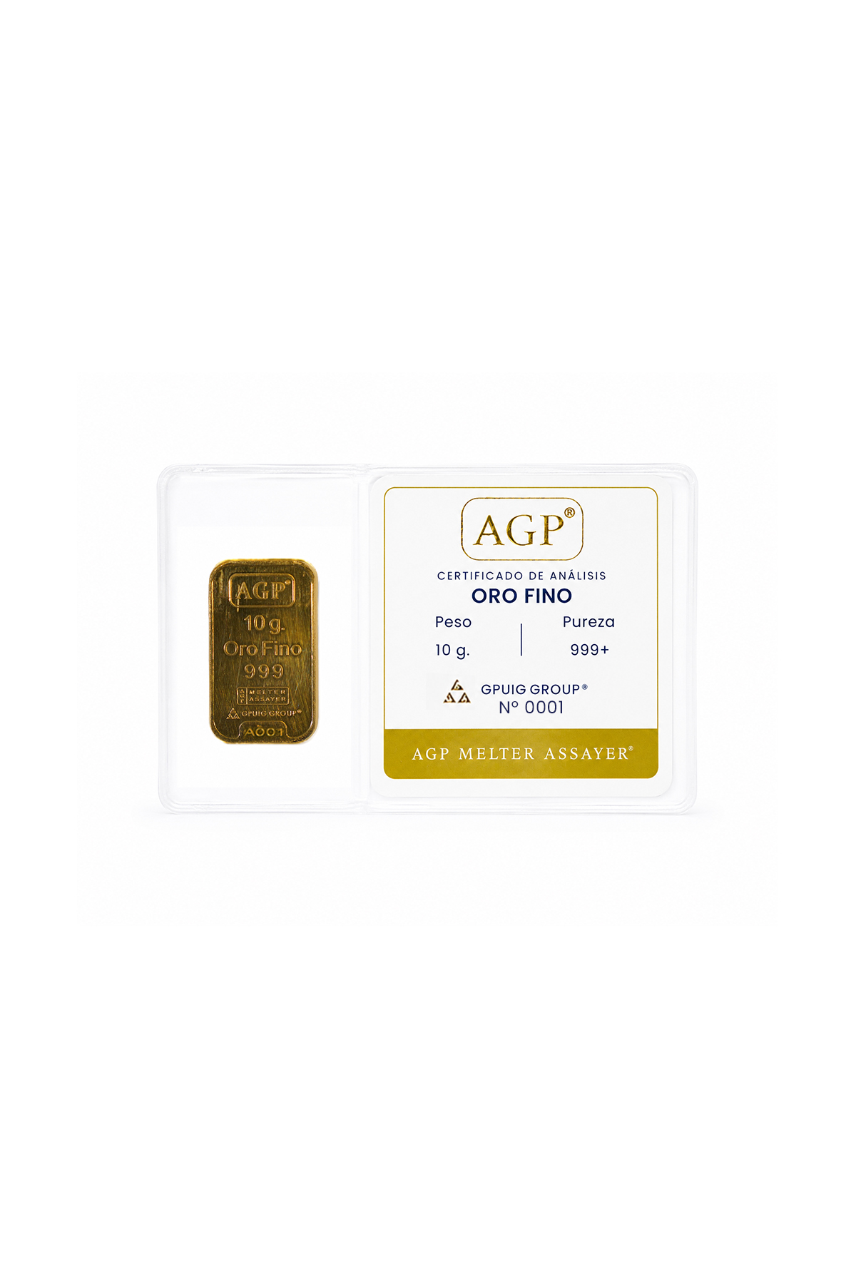 Lingote AGP 10g - frente