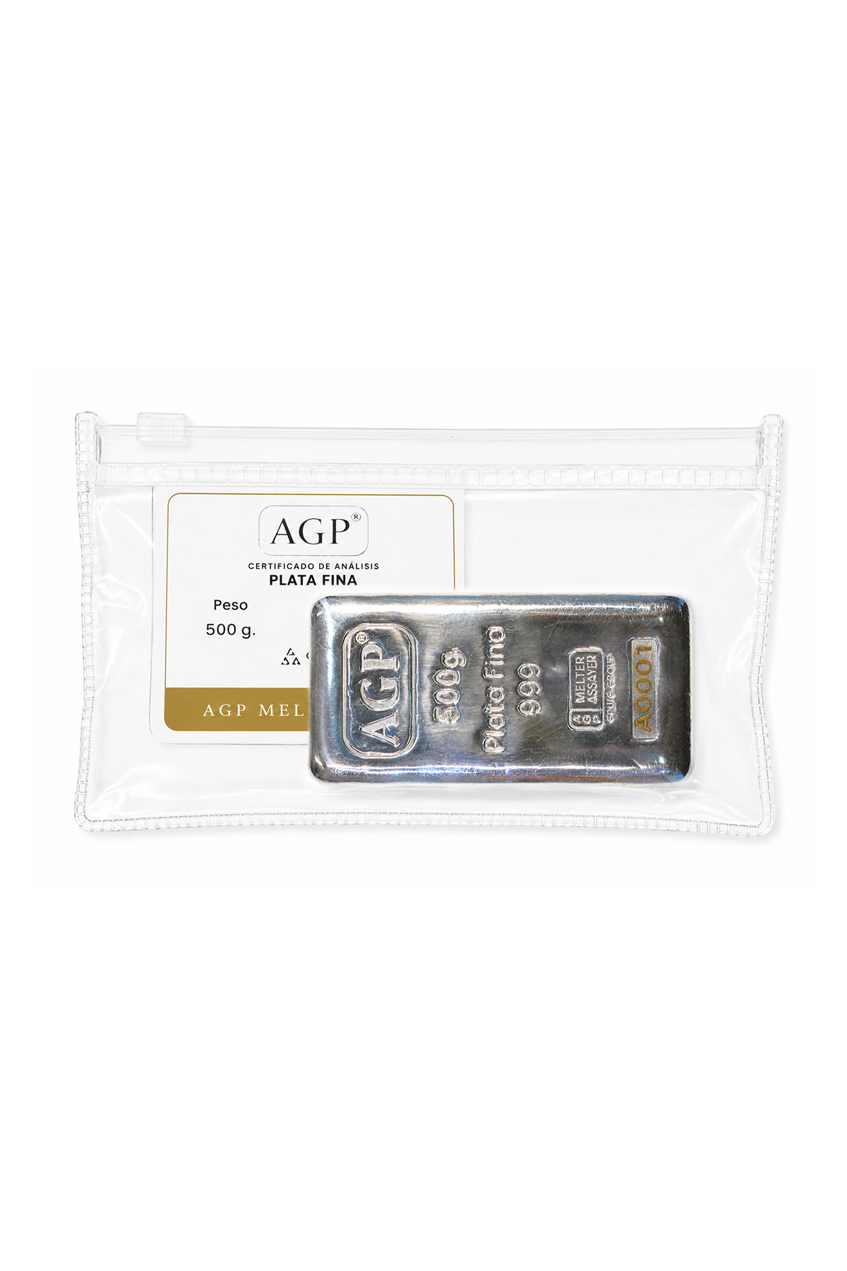 Barra plata 500g AGP