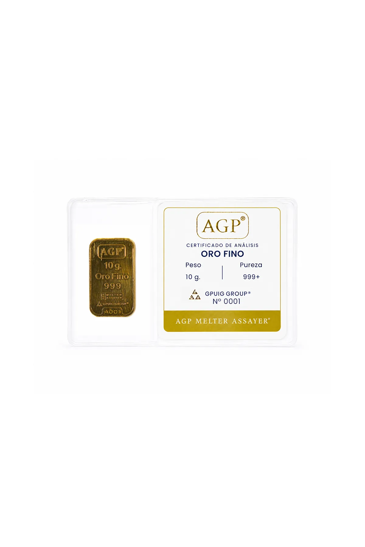 Lingote AGP 10g - frente